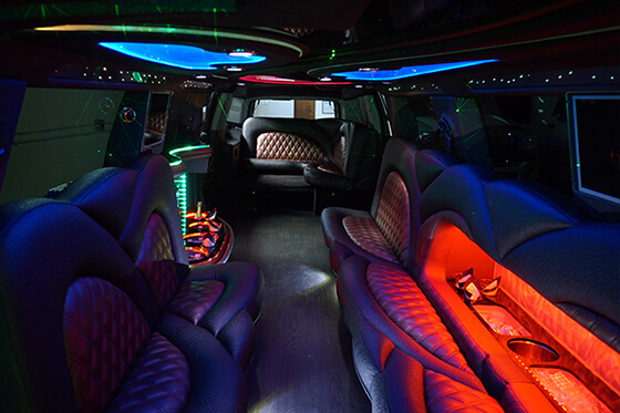 20-passenger limo int view